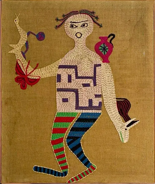 Arpillera: La brujita